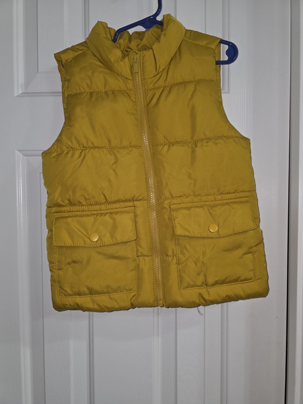 Old Navy Mustard Yellow Kids Puffer Vest